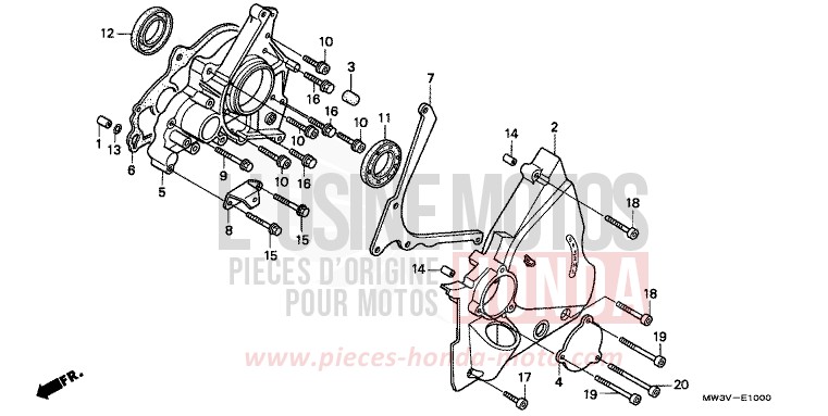 ABDECKUNG, LINKS von CB1300 Super Bold'or ABS SCHWARZ (NH1) von 1998